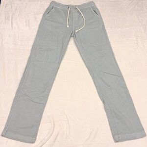 Marine Layer Pants Mens Small Light Blue Twill Chino Drawstring Cotton Casual